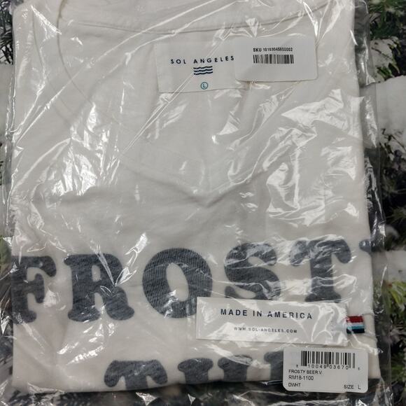 NWT Frosty the Beer Can White Sol Angeles T-shirt sz Medium - Picture 4 of 11